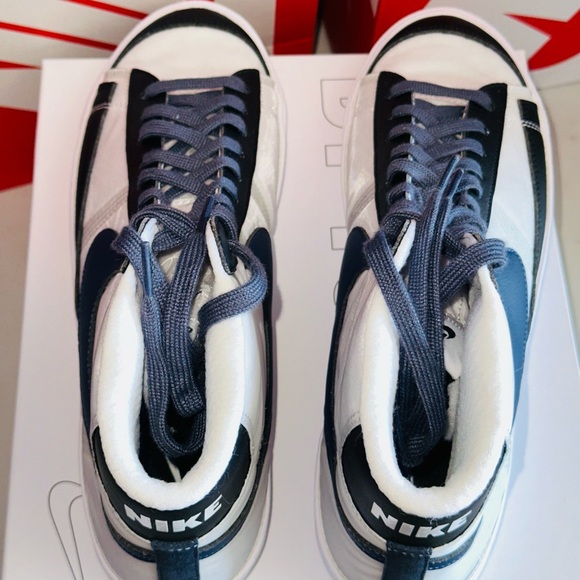 Nike By You Blazer Men’s Size 11 US *New with og Box* White Blue Black - Picture 5 of 12